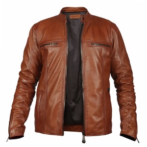 Chaqueta de cuero personalizada 2024 para hombre, chaqueta sólida de manga larga para Hombre | Chaqueta de cuero de la mejor calidad para hombre - Product Image 5