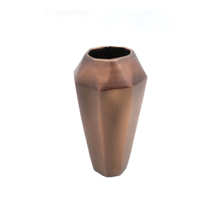 Vaisselle en vrac en gros Vase à fleurs en métal décoratif en fer Finition en cuivre pour la décoration de la maison et du mariage Vase en métal fait à la main - Product Image 4