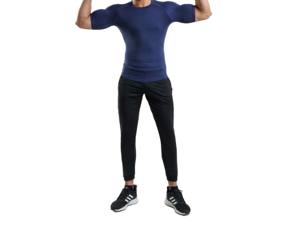 Raglan เสื้อรัดรูปแขนสั้นแบบสั่งตัดได้เสื้อแรชการ์ดแบบระเหิดสำหรับผู้ชาย - Product Image 5