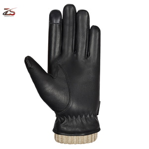 ถุงมือหนังกันลมสไตล์วินเทจสำหรับฤดูหนาวกันความร้อนและหน้าจอสัมผัสใช้ได้กับการเดินทางแบบลำลองปั่นจักรยาน - Product Image 2