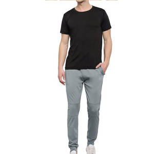 2026 Most Popular Men's Casual Slim Fit Trousers Custom Color Cotton HighLow Mid Waist-on <b>Sale</b> - Product Image 1