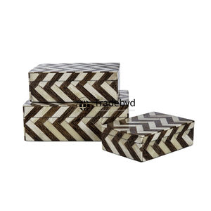 Coffret cadeau réfléchi fabriqué avec incrustation de vadrouille et d'os pour le stockage de bijoux organisateur artistique fait à la main pour Tradebyd mémorable - Product Image 2