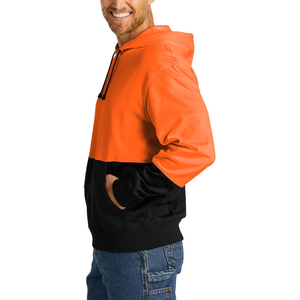 Nuevo suéter con logotipo personalizado con capucha, capucha de tres paneles, bloque de Color, manga larga, ajuste Regular, cordón, sudaderas cómodas para hombres - Product Image 3