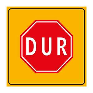 Panneau de signalisation routière réfléchissant en aluminium 90x90 cm, type TT-2, panneau Stop - Product Image 3