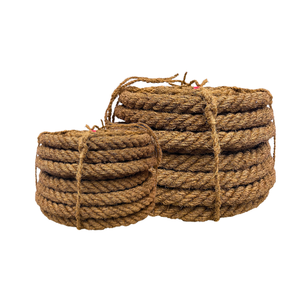 Corde en fibre de coco tressée à la main / Corde en jute pour tapis de palmier, corde de pêche 100-200mm du Vietnam pour projets de plein air et artisanat - Product Image 1