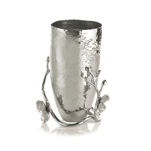 Vase à fleurs en aluminium au design fantastique, qualité de luxe, forme ronde, pour la décoration de mariage - Product Image 3