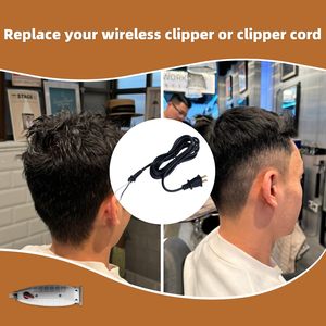 Cable de Repuesto para Cortadora de Cabello Profesional, 2 Hilos, Cuchilla de Acero Inoxidable Impermeable, Batería USB Eléctrica para Uso Doméstico y en Automóviles - Product Image 5