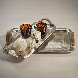 Plateau de service en aluminium poli tête de cheval argenté, écologique, passe au lave-vaisselle, plateau décoratif pour apéritif, équestre - Product Image 5