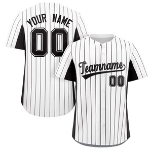 Maillot de baseball de haute qualité séchage rapide respirant 100% tissu de maille de polyester grande taille imprimé Logo maillot de baseball - Product Image 3
