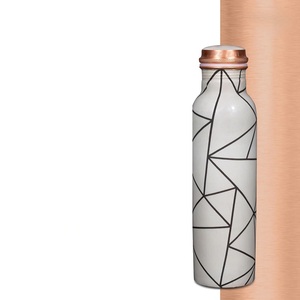 Bouteille d'eau en cuivre imprimé en émail pur de vente chaude pour l'eau potable à un prix abordable Bouteille en cuivre de gymnastique - Product Image 1