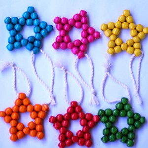 ลูกปัดทรงกรวยแบบกำหนดเองและลูกปัดไม้สีรูปทรงและขนาดผลิตด้วยมือสินค้าอินเดีย - Product Image 6