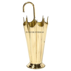 Parapluie antique en forme de cylindre plaqué or de haute qualité en métal de qualité supérieure à prix impressionnant - Product Image 4