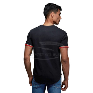 Haute qualité léger respirant haut tricoté surdimensionné Fitness haut de sport Pakistan personnalisé imprimé séchage rapide T-Shirt solide hommes - Product Image 5