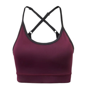 Hot Selling New Style High-quality Women's Sports Bra with Sexy Back Wires Breathable 100% Polyester Customizable Affordable - Product Image 4