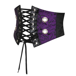 Brocade <b>Corset</b> Inspired Waist Cinchers Faux Leather Shell Fabric Adjustable <b>Tummy</b> <b>Control</b> Eco-Friendly Lightweight Shapewear - Product Image 3