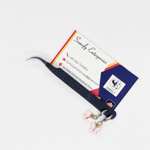 Pince à épiler professionnelle pour extension de cils en acier inoxydable antistatique embouts de fibres de précision durables charme papillon incurvé fort - Product Image 2