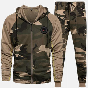 ชุดวอร์มกีฬาลายพรางแขนยาวแบบมีฮู้ดพร้อมกระเป๋าจิงโจ้ ไซส์พลัส สำหรับทุกเพศ สั่งทำได้ ขายส่ง เหมาะสำหรับฤดูหนาว - Product Image 3