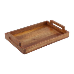 Vente chaude Forme personnalisée Plateau de service en bois Plateau de table Artisanat décoratif Plateau en bois à prix compétitif. - Product Image 1