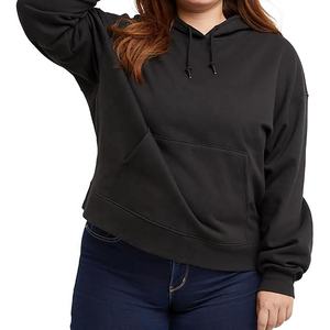 OEM venta al por mayor mujeres Sudadera con capucha en blanco de gran tamaño de invierno de las mujeres fabricantes de ropa de mujer logotipo personalizado de alta calidad sudaderas de punto - Product Image 6