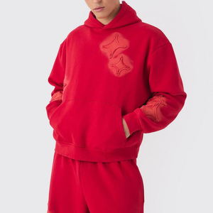 Survêtements imprimés surdimensionnés en coton 100% pour hommes, style décontracté, pour l'hiver - Product Image 4