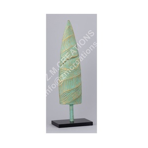 Sculpture Pop Art moderne avec motif d'arbre Base en marbre faite à la main Décoration de table écologique pour les mariages et la décoration intérieure - Product Image 1