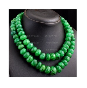 Colliers Pour Filles De L'Inde 2024 Résine Ronde Tendance De La Mode Pendentif Tridimensionnel Collier De Perles De SCI - Product Image 1