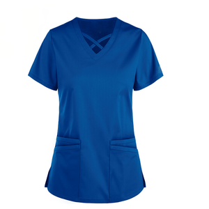 Custom logo Casual Wear Short Sleeve Long Sleeve Hospital Uniform <b>Scrubs</b> Work Wear Dental Medical White Nurse Uniform <b>Scrub</b> <b>Set</b> - Product Image 4