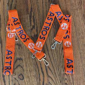 Correa de Bolso Cruzada Hecha a Mano con Cuentas de Estrellas Rojas y Blancas, Correa Brillante para el Día del Partido - Product Image 5