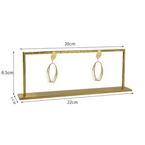 Présentoir à bijoux simple pour boucles d'oreilles colliers bagues organisateur minimaliste pour coiffeuse et usage quotidien - Product Image 5