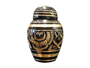 Vente en gros d'élégantes urnes funéraires décoratives en métal vases à cendres personnalisés pour humains et animaux de compagnie souvenir commémoratif pour les cendres - Product Image 6