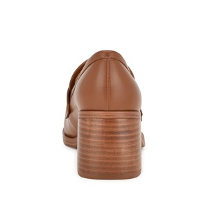 Fabricante de lujo personalizado de moda Tacón cuadrado de las mujeres de cuero genuino impermeable brillante Zapatos de vestir Negro Azul individuales para las mujeres - Product Image 4