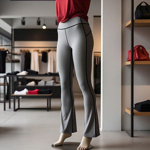 Women Compression Flare <b>Legging</b> Custom Athletic Fitness Wear Flared Pants Ladies Gym Fitness Wear Flare <b>Leggings</b> Women's - Product Image 2