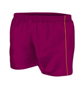 Pantalones cortos de fitness de sublimación de algodón hechos a medida, variedad de tamaños, tejidos con bordado de patrón de tablero sólido - Product Image 4