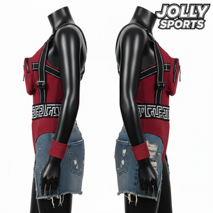 Premium Women One Piece Swim Suit 240 GSM Polyester Spandex Rib Burgundy <b>Harness</b> Panel Swimwear Custom Logo Women Swim suit - Product Image 2