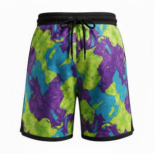 Pantalones Cortos de Baloncesto Sublimados Personalizados para Hombre, Ropa Deportiva Ligera de Malla para Gimnasio, Entrenamiento y Juego en Cancha - Product Image 1