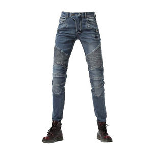 OEM ODM Pantalon Denim de Motocross avec Impression de Design pour Homme Vêtements de Sport pour Hommes de Meilleure Qualité Pantalon Jeans Blindés de Course de Moto - Product Image 5