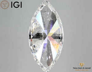 MARQUISE CUT Diamond 5,00 CT E Color CVD Lab Grown VVS2 Charity con certificado IGI para pulsera de diseño - Product Image 6