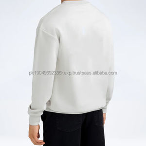 Sudadera de cuello redondo personalizada lisa de 350gsm, Jersey de algodón 100%, sudadera de manga larga, sudaderas de lana en blanco para hombres, sudaderas con capucha - Product Image 5