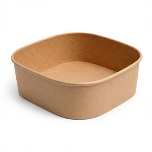 Ciotola Quadrata Monouso in Carta Kraft da 24oz con Rivestimento in PE, Capacità 750ml - Product Image 2
