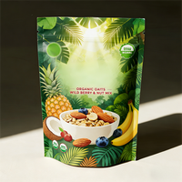 Service de co-vente : Sachet Doypack personnalisé imprimé en héliogravure, refermable avec fermeture éclair, de qualité alimentaire, pour aliments pour animaux de compagnie, snacks et usage commercial.