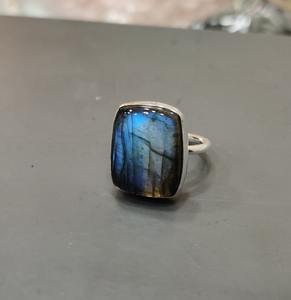 925 Sterling Silver Handmade Gemstone Labradorite Spinner Ring 925 Solid Stone Wedding Gift Best Quality Jewelry Promise Ring - Product Image 3