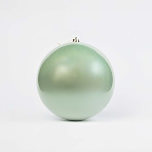 Adornos Navideños Redondos de Plástico Verde Claro, Hechos a Máquina, de 30 cm de Diámetro, para Árbol de Navidad - Product Image 1