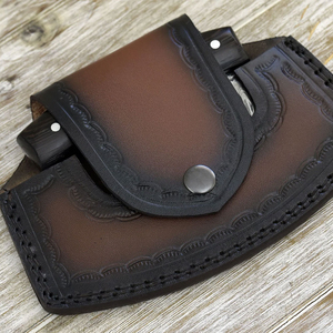 Cuchillo Ulu KBS GOODS de Alta Resistencia, Hecho a Mano, Estilo Industrial, Mango de Madera, Ecológico, para Cortar Carne y Huesos - Product Image 3