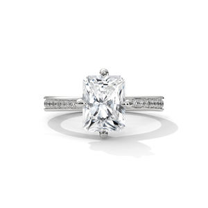 Anillos de Boda Clásicos de Oro de 18K con Corte Radiante, Joyería de Compromiso con Diamantes Cultivados en Laboratorio de Lujo, Certificado IGI, para Mujer, Fiesta, Aniversario - Product Image 4