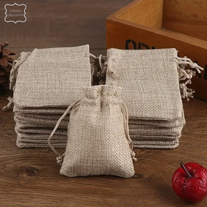 2025 Bolsa con cordón de algodón personalizada Lona de yute personalizada con logotipo - Product Image 2