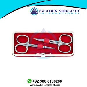 Ensemble de manucure en acier inoxydable finition satinée, instruments de pédicure rouges, prix de gros bon marché, logo personnalisé - Product Image 3