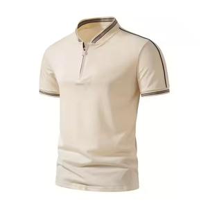 Nueva moda, último estilo, polos para hombre, camisetas de manga corta, servicios OEM de verano, polos de cuello con cremalleras de alta calidad - Product Image 2