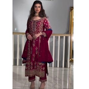 Salwar Kameez pakistanaise de luxe robe de mariage et de soirée avec broderie à la main et design élégant au meilleur prix - Product Image 1