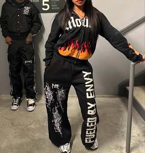 เสื้อมีฮู้ดผ้าฝ้าย100% หนาแบบมีซิปรูดซิปขึ้นเสื้อผ้ามีฮู้ดผลิตจากพลอยเทียมเสื้อผ้าเฟรนช์เทอร์รี่ขนาดใหญ่ - Product Image 1