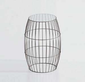 Unique Wire <b>Side</b> <b>Tables</b> Designer Stylish, Easy Assemble, Low MOQ High Quality <b>Table</b> with <b>Glass</b> Top and Metal Base - Product Image 4